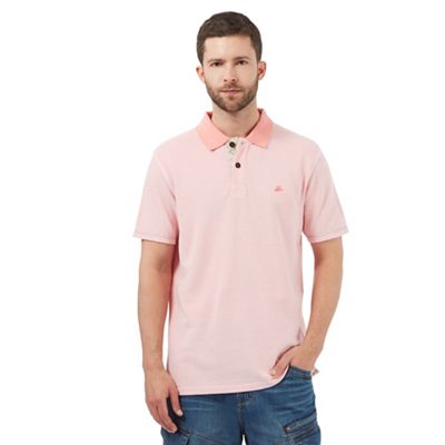 Mantaray Pink textured polo shirt